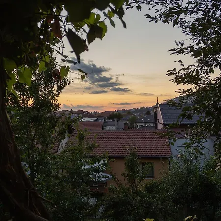 Heart And View Of Old Town Sarajevo